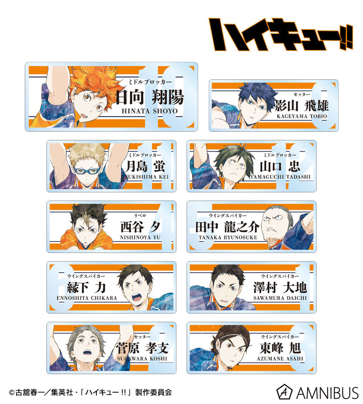 「HAIKYUU!!」 Trading Ani-Art Acrylic Nameplate Vol. 3