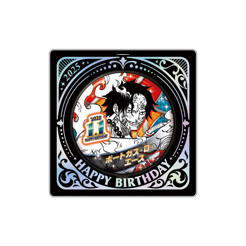 「ONE PIECE」 Birthday Can Badge - Portgas D. Ace