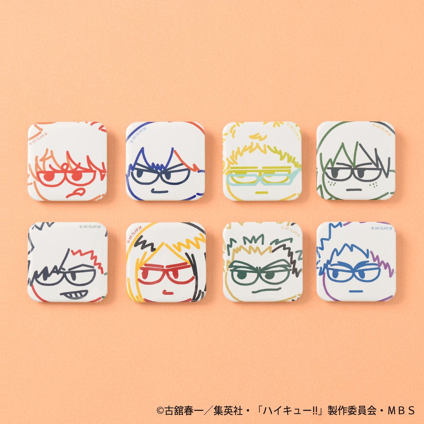 「HAIKYUU!!」 Jirori Trading Kakukan Line Art ver.