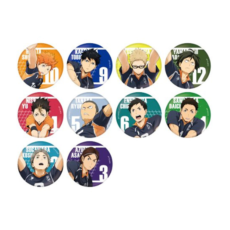 「HAIKYUU!!」 Nationwide Expedition Karasuno High School Trading Can Badge
