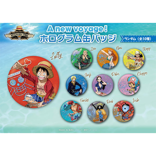 「ONE PIECE」 A New Voyage! Hologram Can Badges